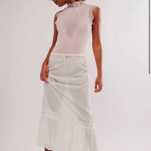 Free People Intimately Sweet Nothings Bodysuit Peachy Mauve